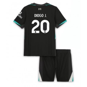 Billiga Liverpool Diogo Jota #20 Bortatröja Barn 2024-25 Kortärmad (+ Korta byxor)